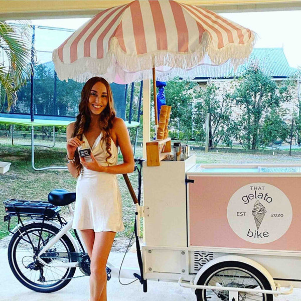 Ice cream & drink Ebike trike. Great for small business, activations, sampling, restaurants & events. The bikes come fully assembled with Australian tech support.